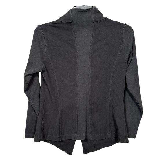Eileen Fisher Black Asymmetrical Snap Jacket PS Petite - Picture 4 of 6